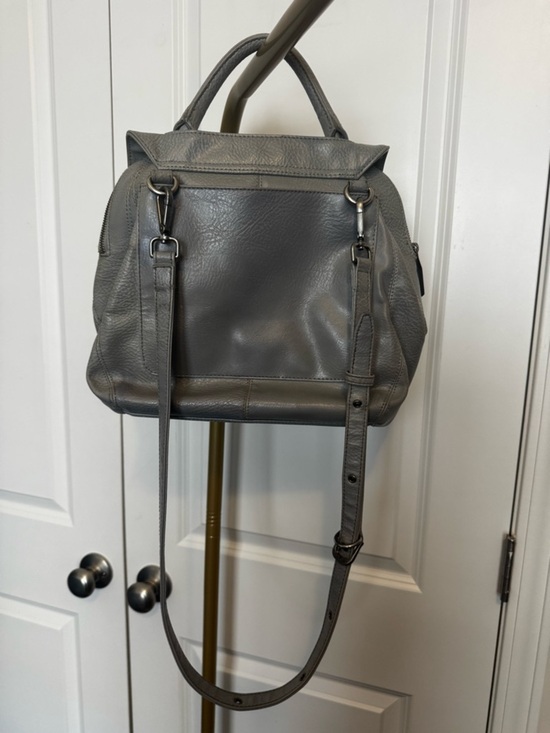 Matt & Nat Wellington Vegan Leather Satchel – Grey main image 4